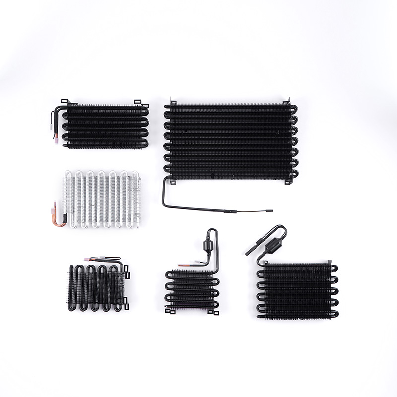 ∮8-50 Fin Series Inclined Double-Layer Tube Aluminum Tube Fin Evaporator